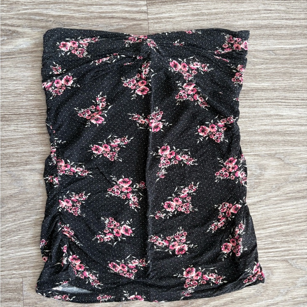 Floral Strapless Top